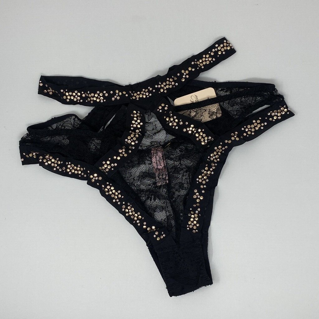 Agent Provocateur Montinah Black Rose Big Brief Nwt $420